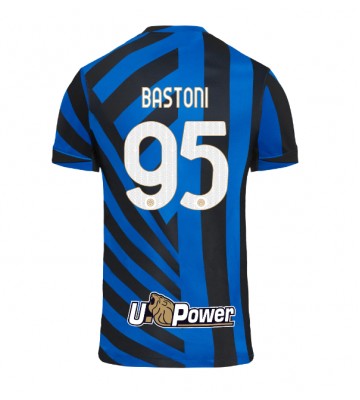 Inter Milan Alessandro Bastoni #95 Primera Equipación 2024-25 Manga Corta